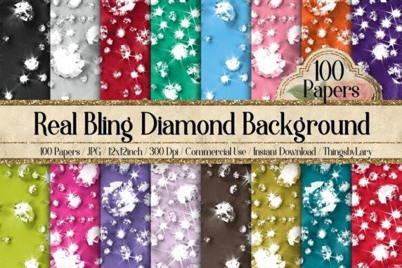 Download Bling Bling Real Diamond Papers - Diamond papers Collection