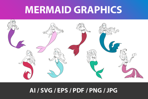 Download Mermaids Graphics Pack - Graphic Collection