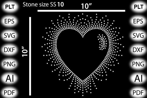 Download Valentines Day, Heart Rhinestone Design - Valentines Collection