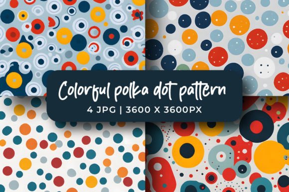 Download Colorful Polka Dots Pattern Background - Polka dots pattern Collection