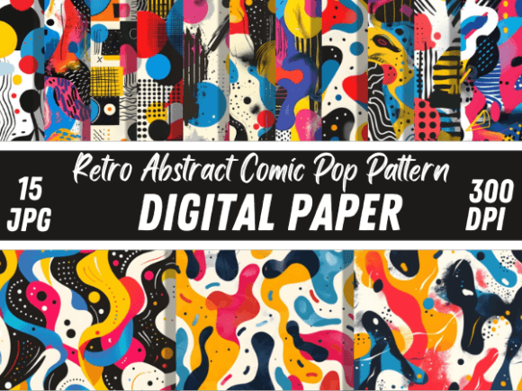 Download Retro Vintage Abstract Comic Pop Pattern - Premium Resources