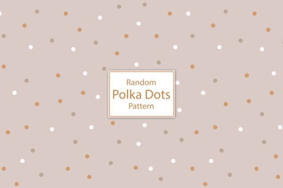 Download Brown &amp; White Random Polka Dots Pattern - Polka dots pattern Collection