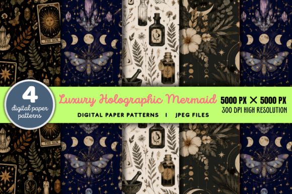 Download Luxury Holographic Mermaid Scales Paper - Graphic Collection