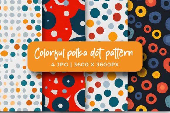 Download Colorful Polka Dots Pattern Background - Polka dots pattern Collection