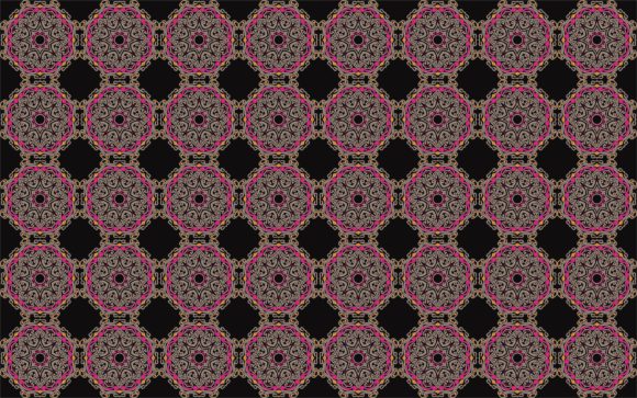 Download Bright Lines of Batik-style Mandala - Bright lines Collection