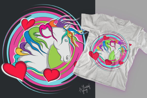 Download Rainbow Unicorn Illustration/graphic - Graphic Collection
