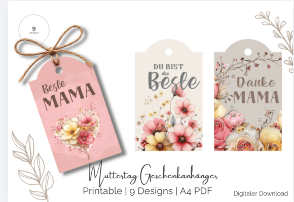 Download Mother’s Day Gift Tags Printable Bundle - Gift Collection