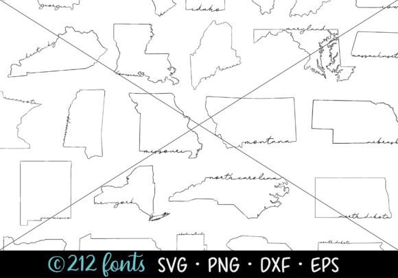 Download United States Line Art SVG PNG Graphics - Graphic Collection