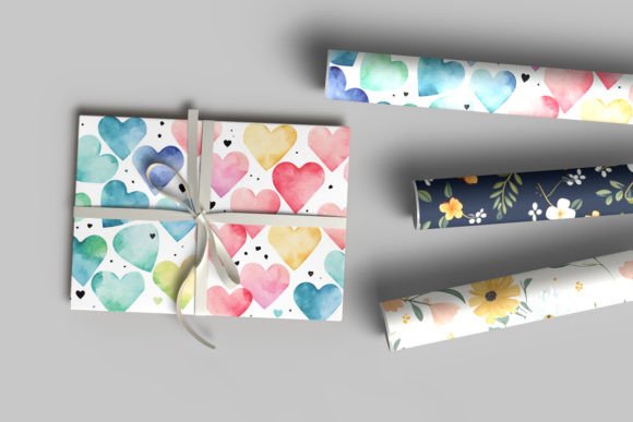 Download Realistic Gift Wrapping Paper Mockup - Gift Collection